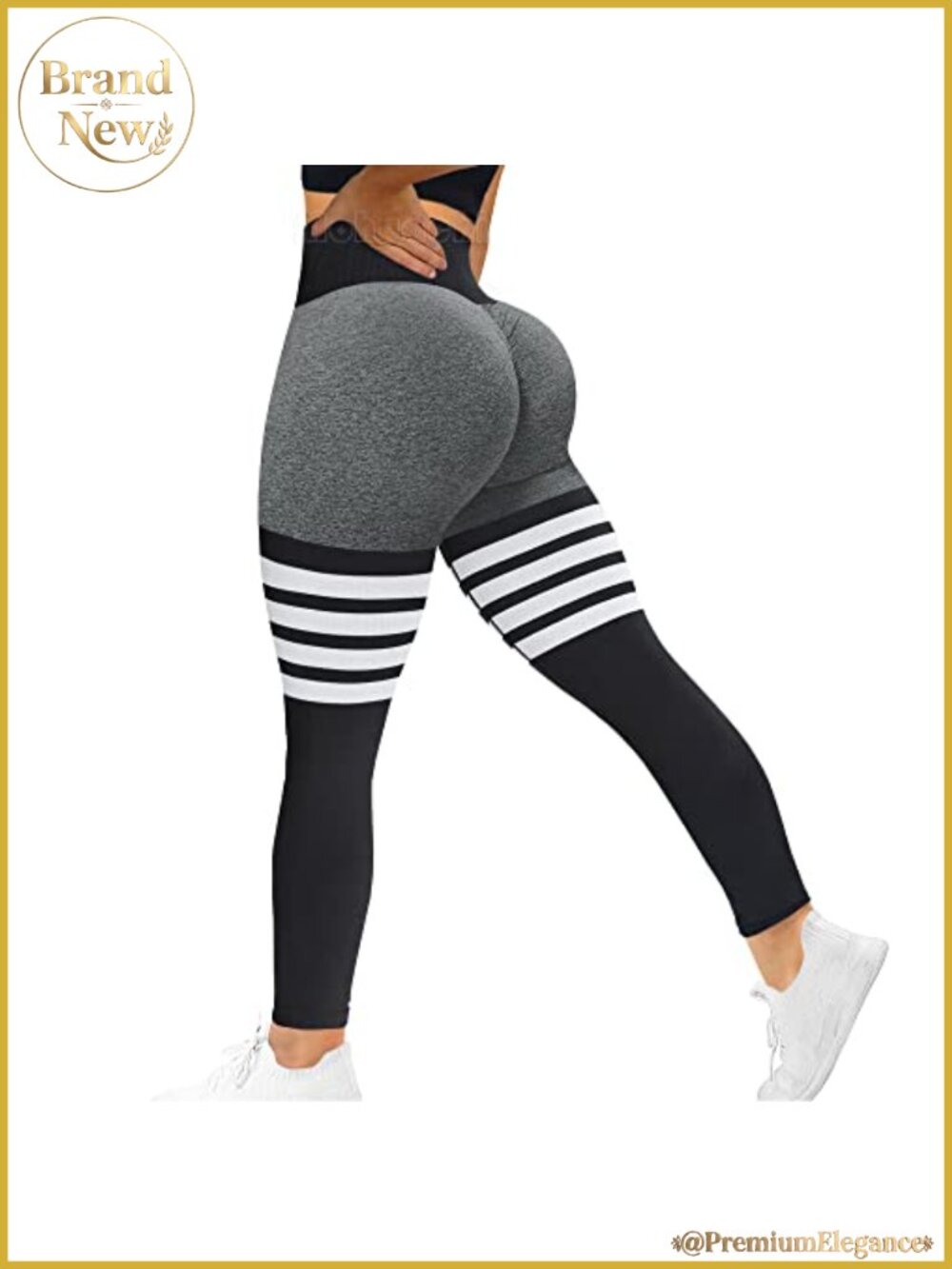 High Waisted Seamless Leggings Tummy Control Butt Lifting Workout Yoga Pants